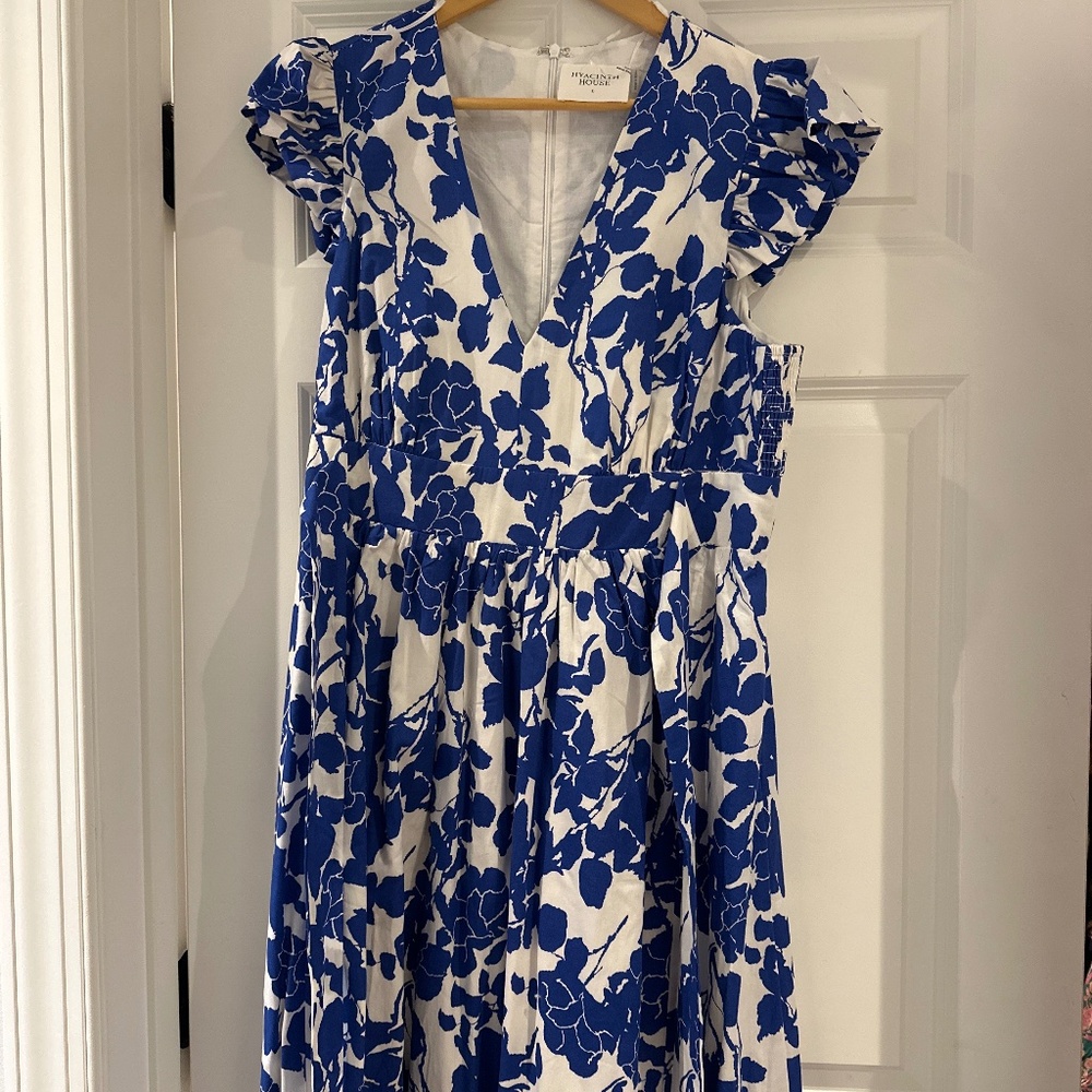 Hyacinth House Blue/White maxi dress